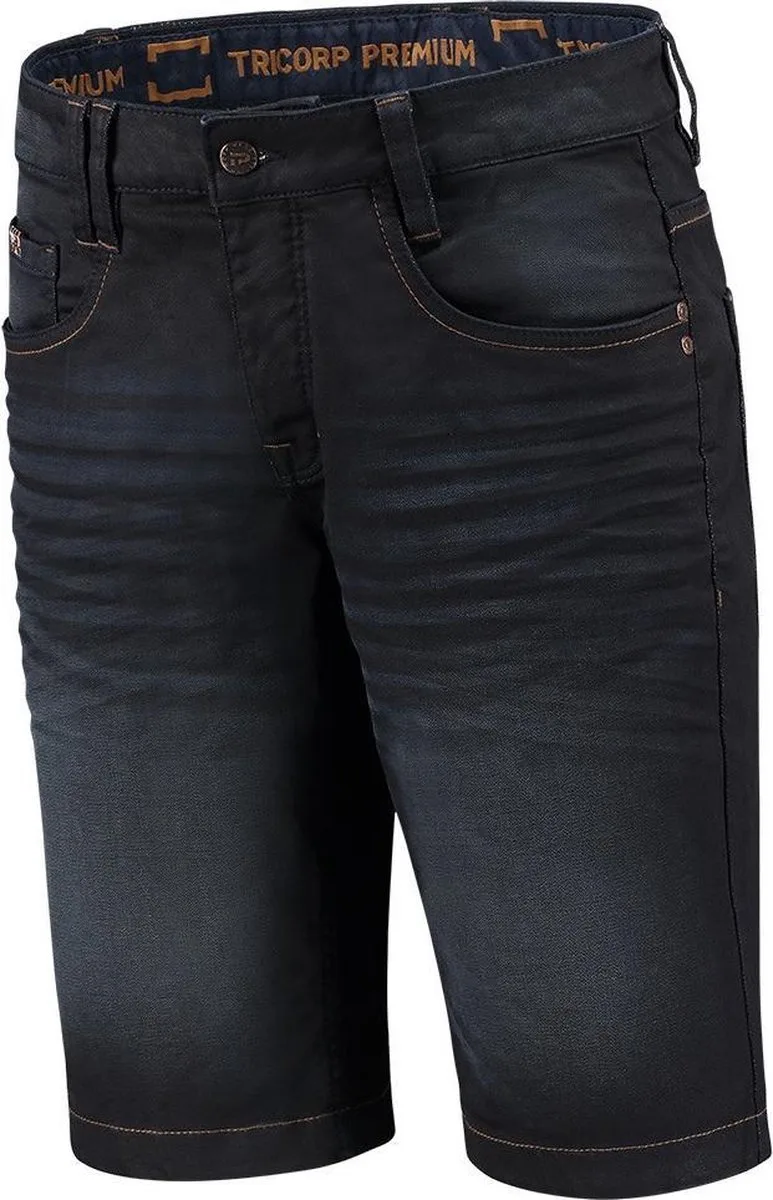 Jeans Premium Stretch Kort 504010 - Mannen - Denim Blue de Tricorp, Denim Blue, 30 – image du produit