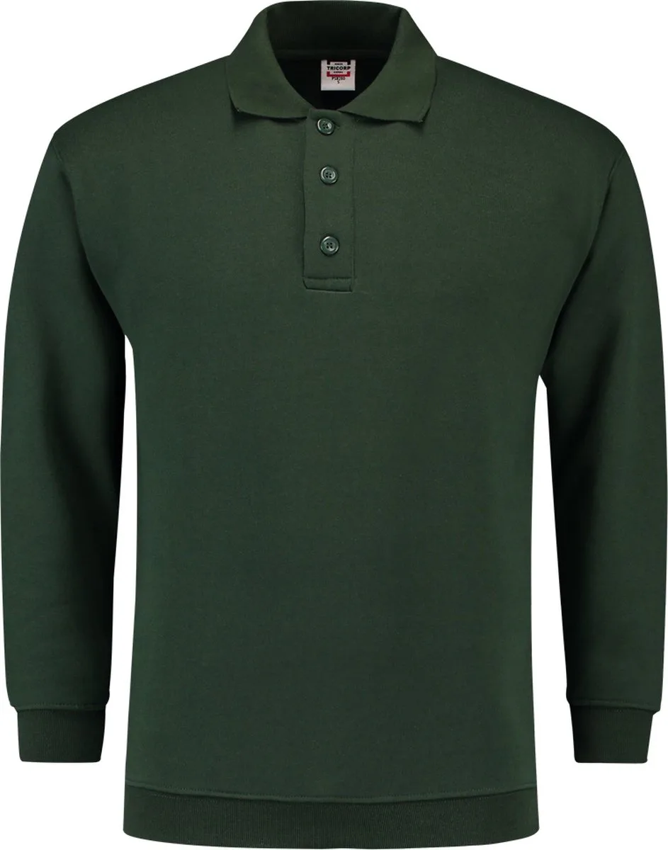 Polo Sweater Boord 301005 Flessengroen by Tricorp, Flessengroen, M – product image
