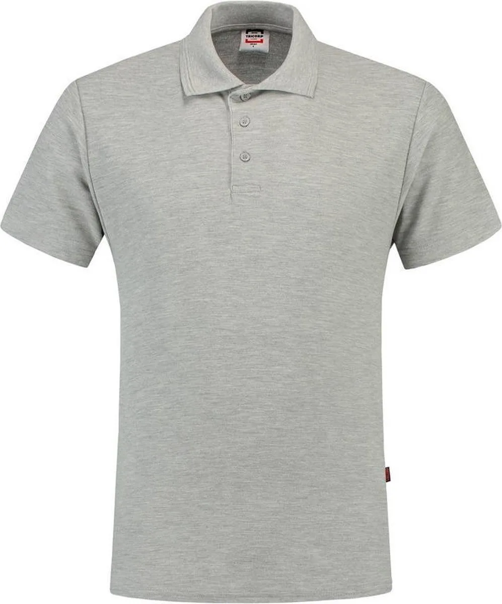 Poloshirt 100% katoen - Casual - 201007 - Grijsmelange van Tricorp, Grijsmelange, M – productafbeelding
