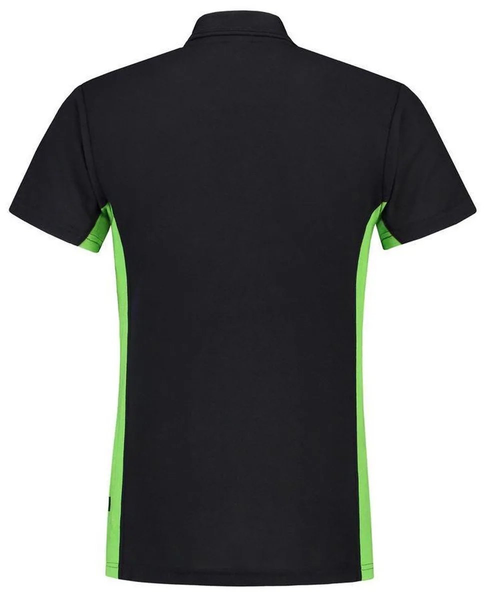 Poloshirt Bi-Color - Workwear - 202002 - Navy-Limoengroen van Tricorp, Marineblauw, Limoen, 5XL – productafbeelding