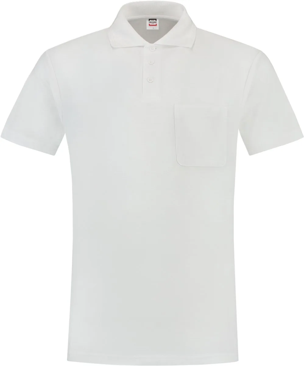 Poloshirt borstzak - Casual - 201011 - Wit by Tricorp, White, L – product image