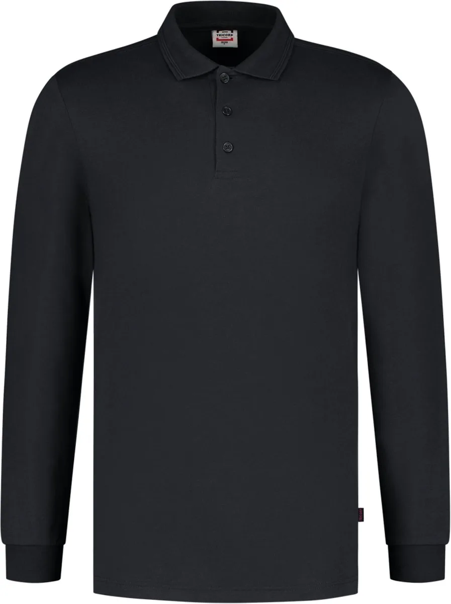 Poloshirt Jersey Lange Mouw 201019 von Tricorp, Marineblauw – Produktbild
