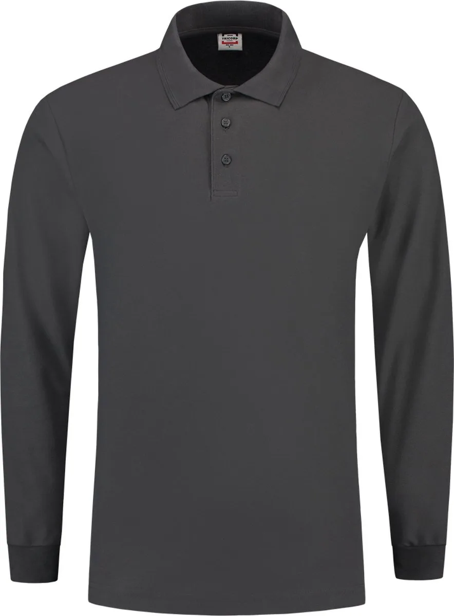 Poloshirt lange mouw - Casual - 201009 - Donkergrijs von Tricorp, Dunkelgrau, XXL – Produktbild
