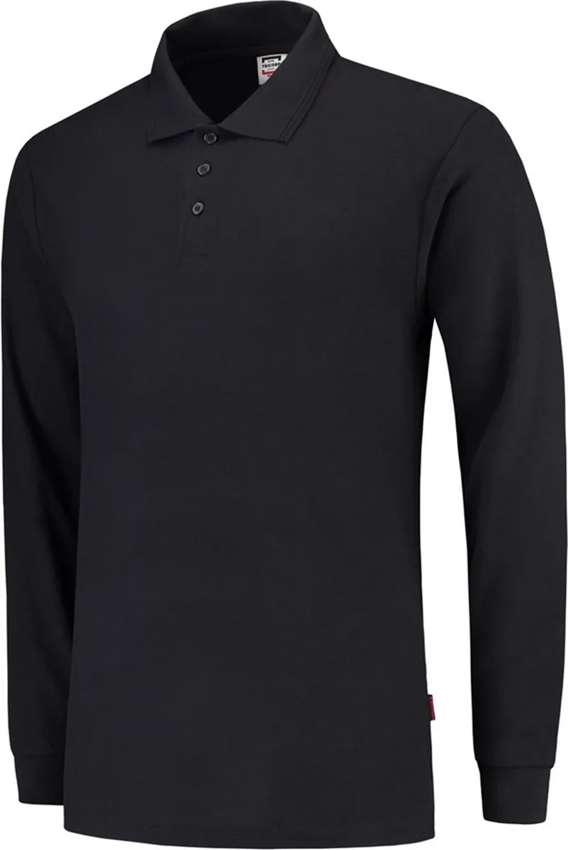 Poloshirt lange mouw - Casual - 201009 - Navy van Tricorp, Donkerblauw, XL – productafbeelding