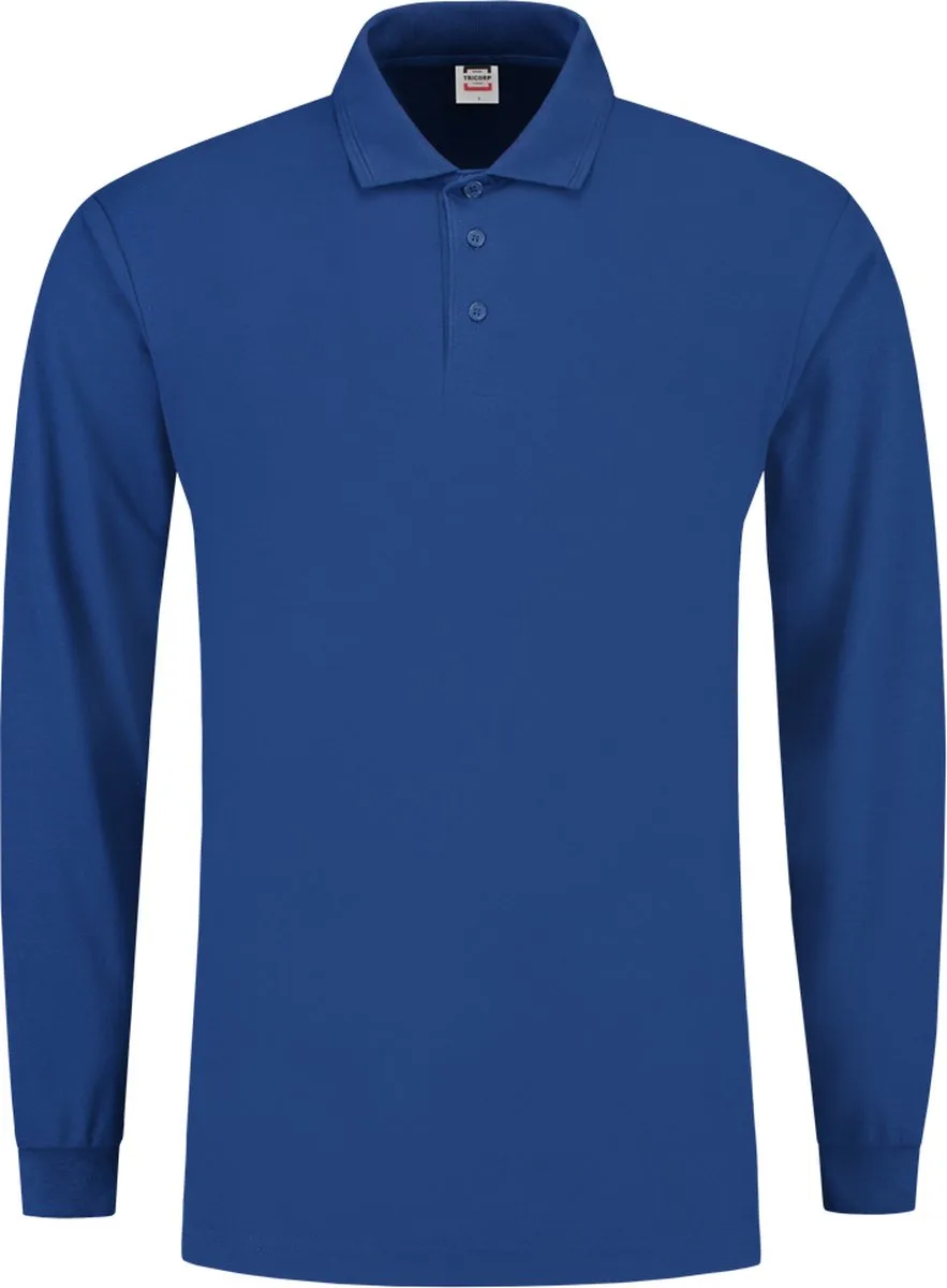 Poloshirt lange mouw - Casual - 201009 - Royalblauw de Tricorp, Bleu, XL – image du produit