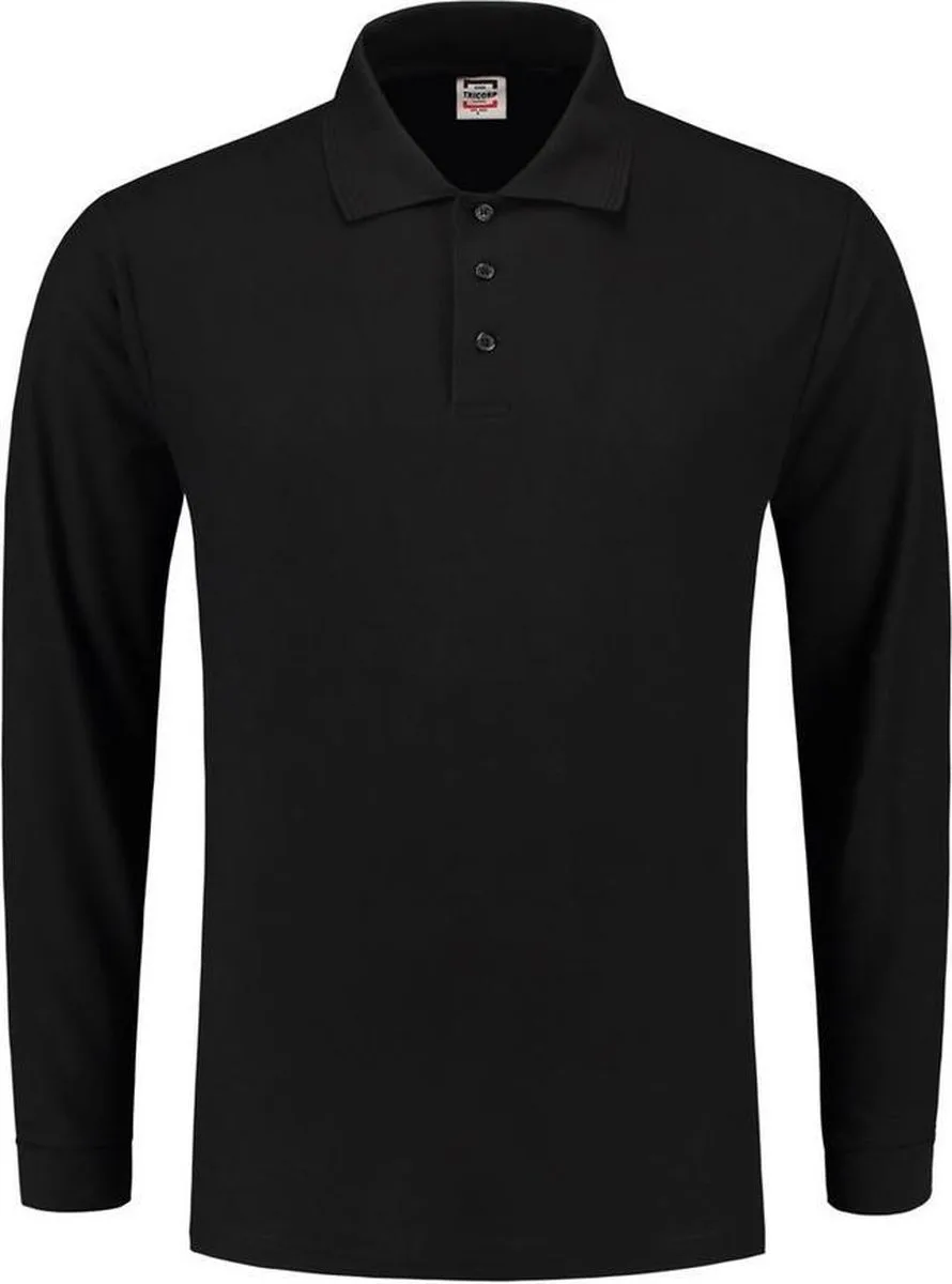 Poloshirt lange mouw - Casual - 201009 - Zwart de Tricorp, Noir, L – image du produit