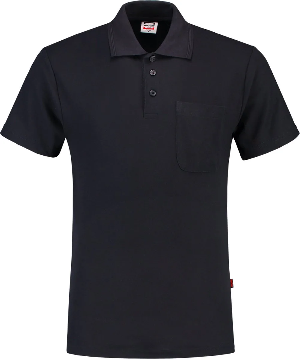 Poloshirt met Borstzak 201011 Navy van Tricorp, Marineblauw, L – productafbeelding