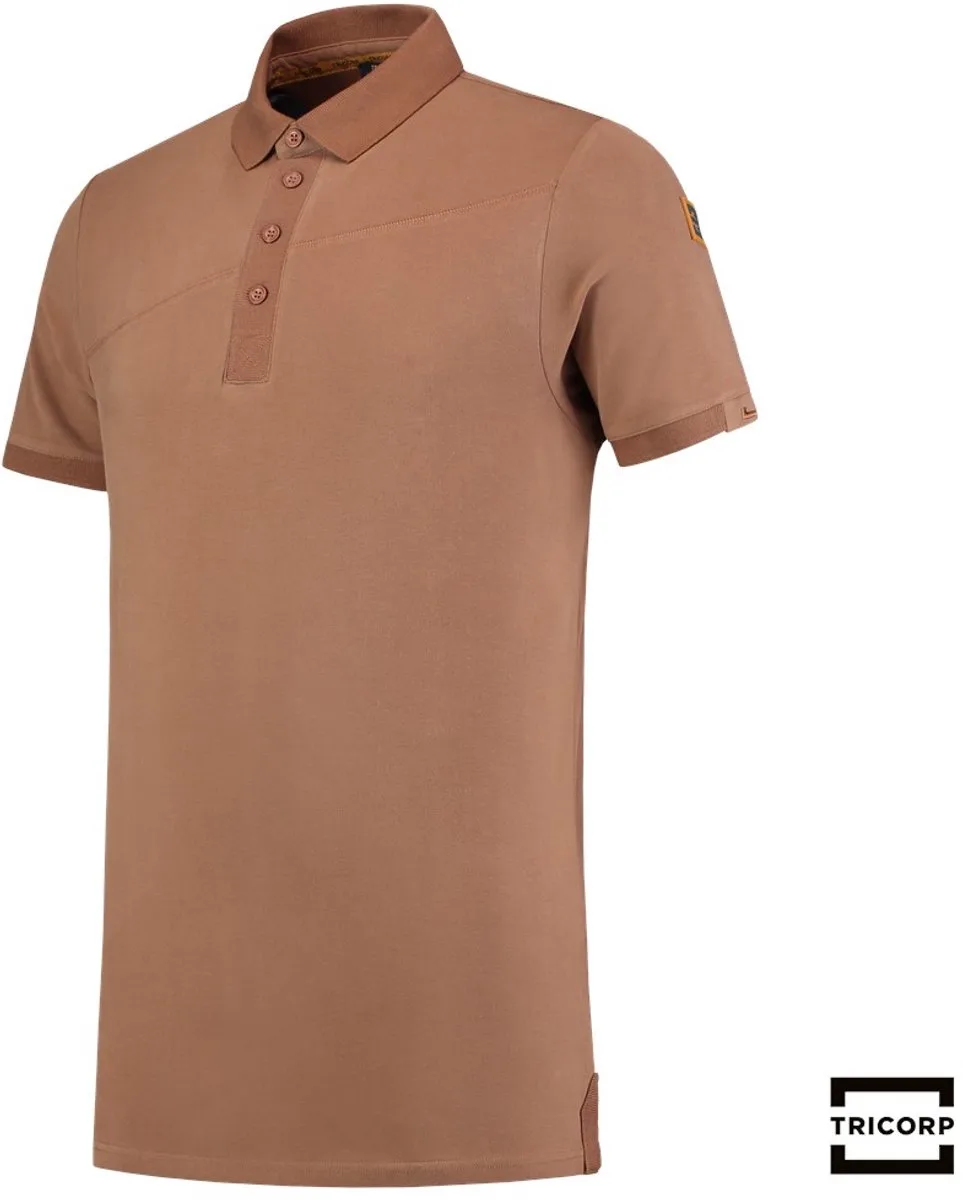 Poloshirt Premium Naden 204002 Bruin van Tricorp, Brons, Bruin, M – productafbeelding