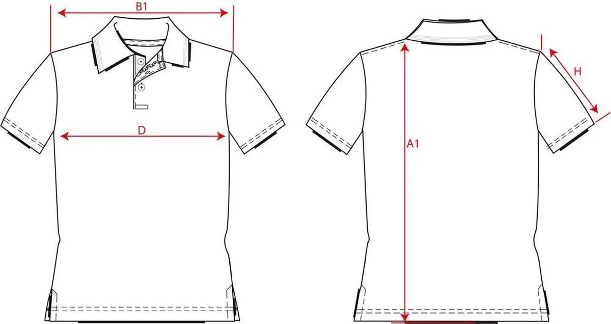 Poloshirt Premium Naden 204002 Zwart van Tricorp, Zwart, S – productafbeelding