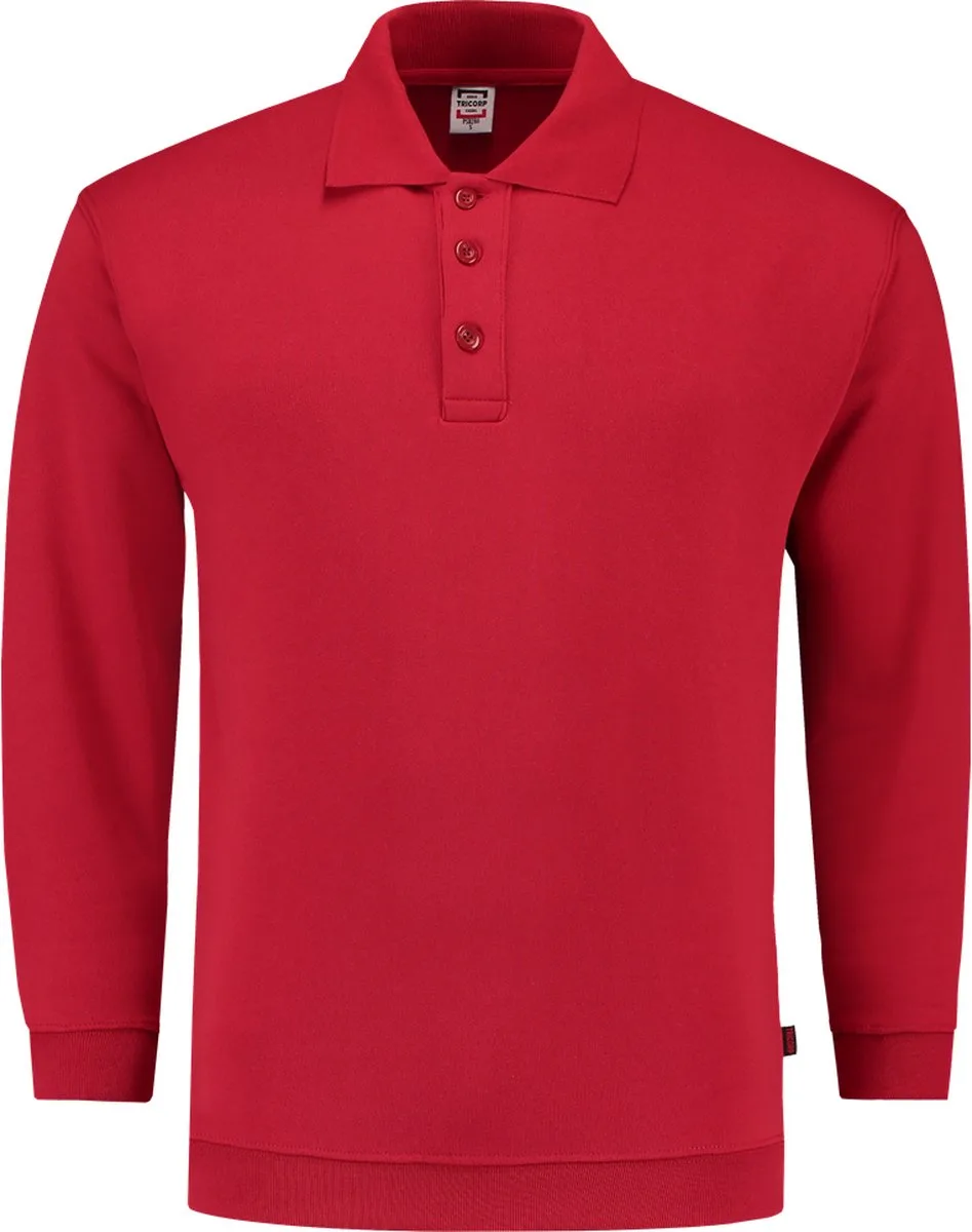 Polosweater boord - Casual - 301005 - Rood van Tricorp, Rood, M – productafbeelding