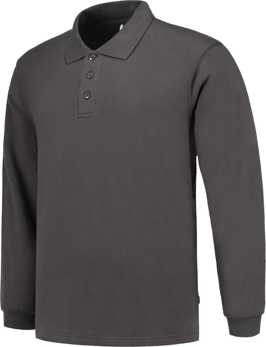 Polosweater - Casual - 301004 - Donkergrijs de Tricorp, Gris foncé, M – image du produit