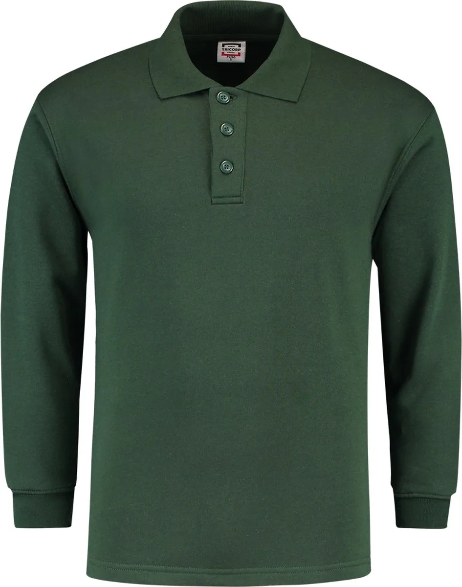 polosweater - Casual - 301004 - flessengroen by Tricorp, Flessengroen, 3XL – product image