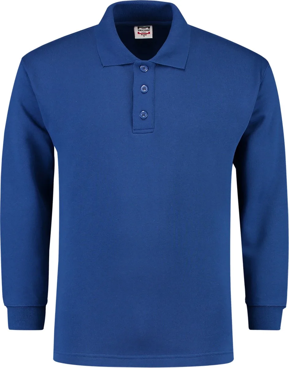 polosweater - Casual - 301004 - koningsblauw van Tricorp, Koningsblauw, M – productafbeelding