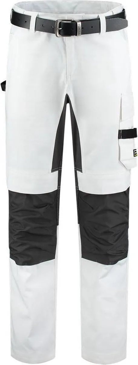Schildersbroek Twill 502016 - Mannen - Wit/Grijs van Tricorp, Wit, 46 – productafbeelding