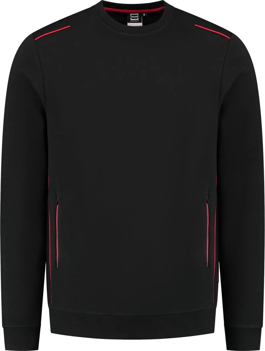 Sweater Accent 302703 - BlackRed by Tricorp, BlackRed, XL – product image