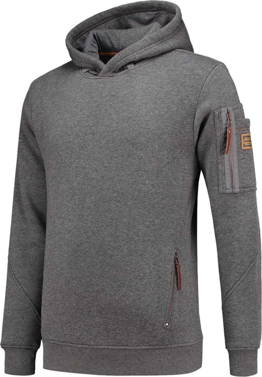 Sweater Premium Capuchon 304001 Grijs de Tricorp, Gris, L – image du produit