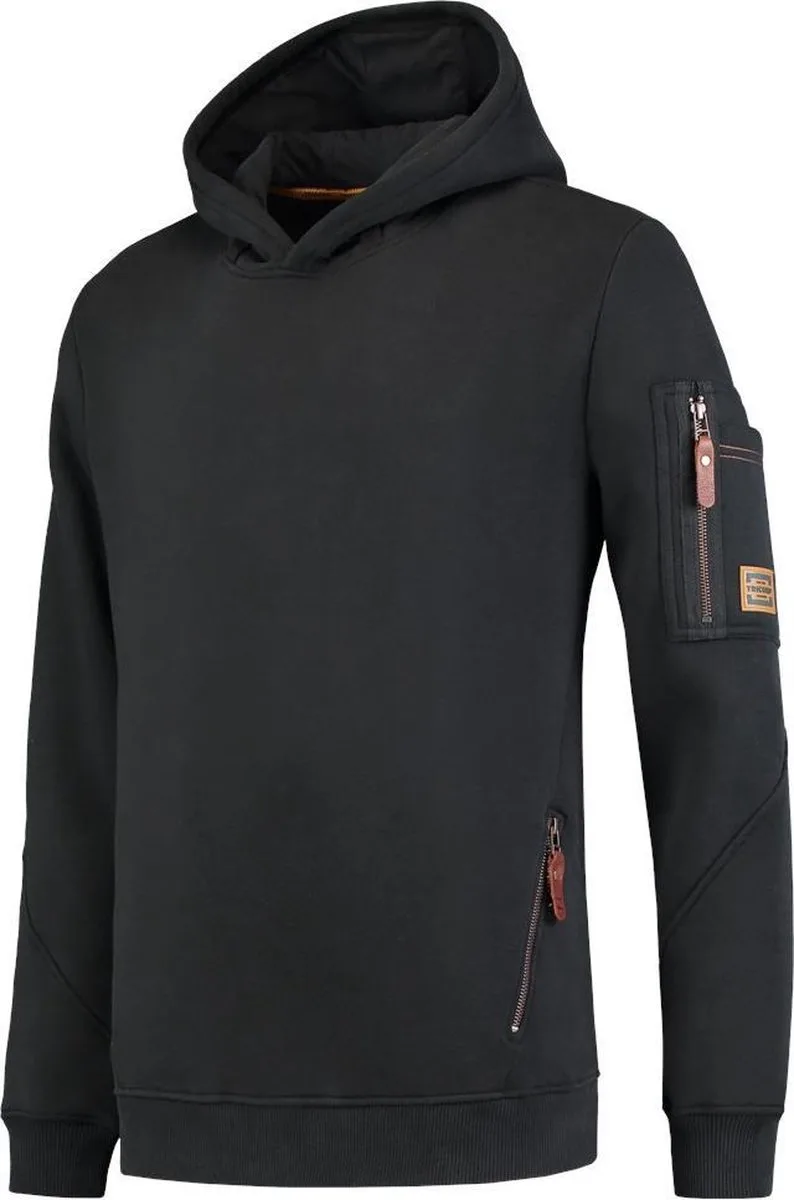 Sweater Premium Capuchon 304001 Zwart van Tricorp, Zwart, M – productafbeelding