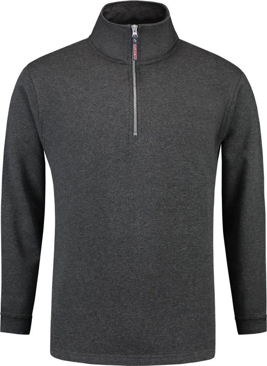 Sweater ritskraag - Casual - 301010 - Antraciet van Tricorp, Antraciet Melange, M – productafbeelding