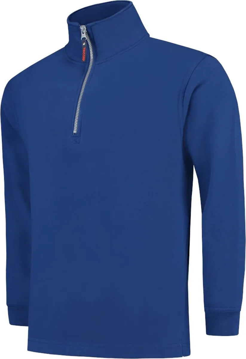 Sweater ritskraag - Casual - 301010 - koningsblauw von Tricorp, Koningsblauw, 3XL – Produktbild