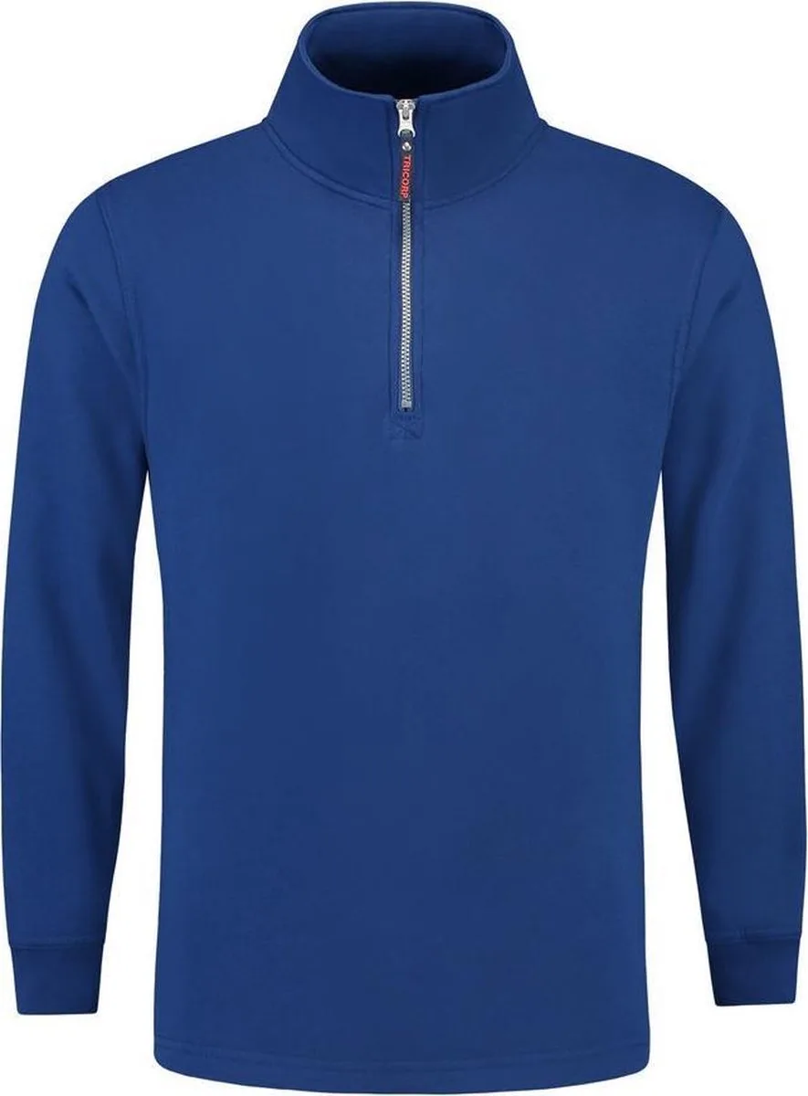 Sweater ritskraag - Casual - 301010 - koningsblauw de Tricorp, Koningsblauw, 7XL – image du produit