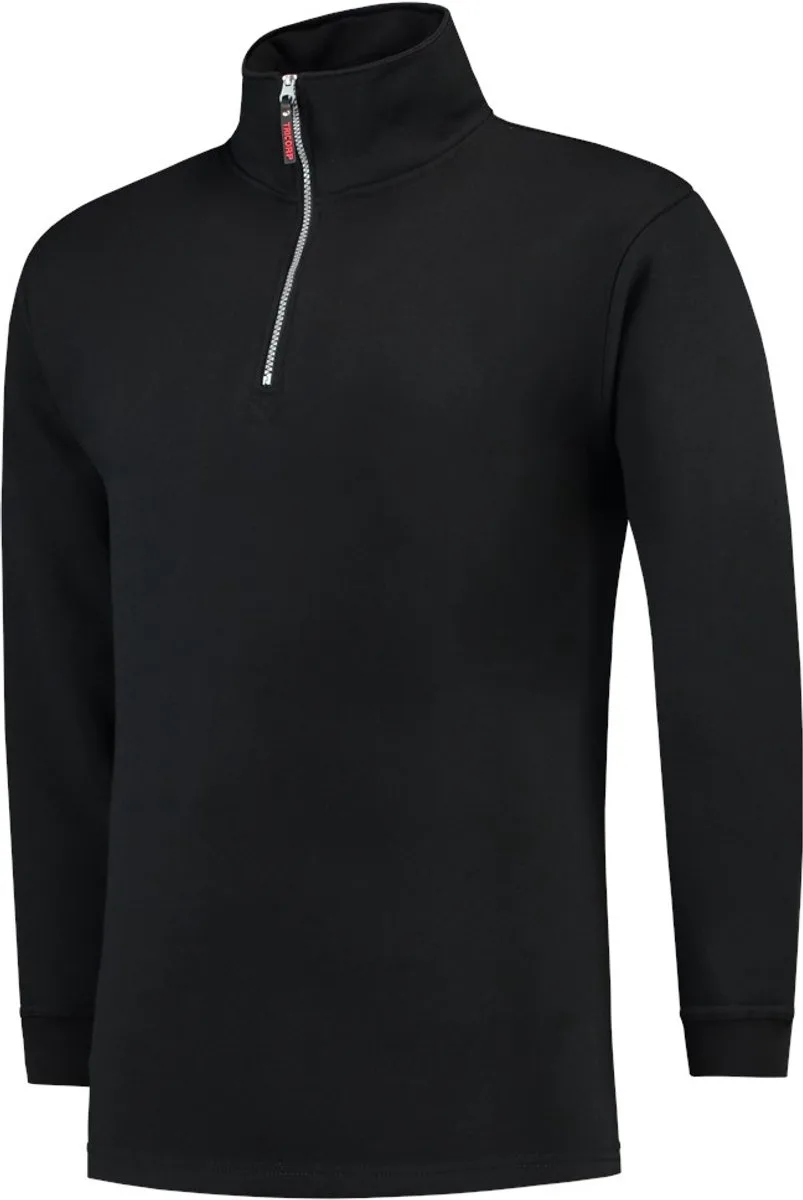 Sweater ritskraag - Casual - 301010 - Zwart by Tricorp, Black, L – product image