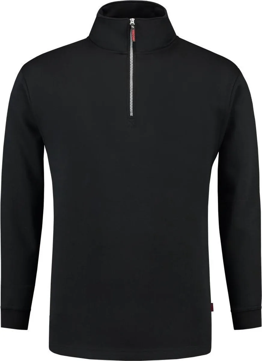 Sweater ritskraag - Casual - 301010 - Zwart de Tricorp, Noir, XS – image du produit