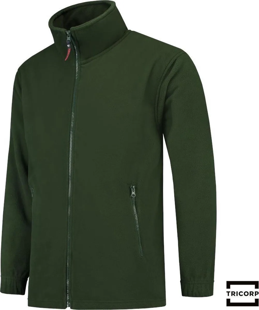 Sweater Vest Fleece 301002 Flessengroen van Tricorp, Flessengroen, M – productafbeelding