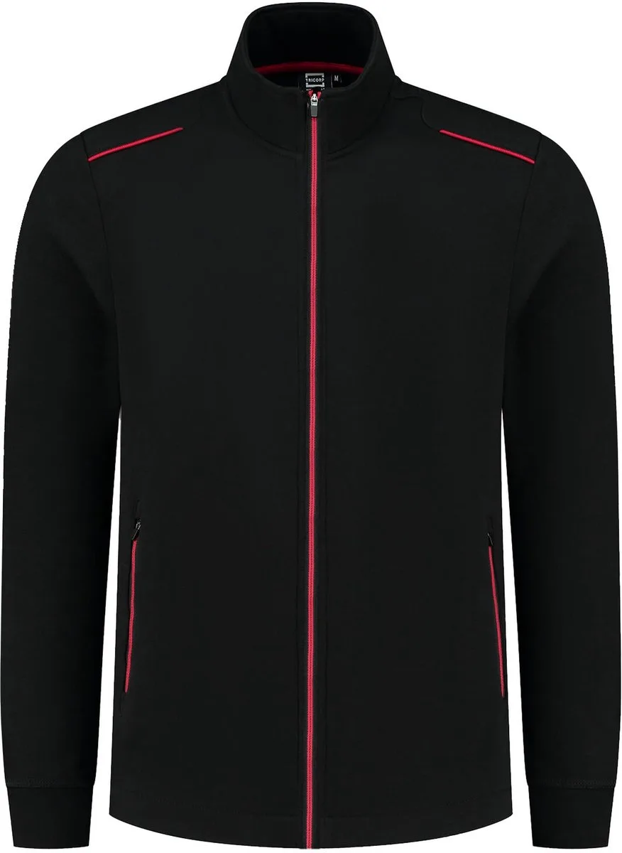 Sweatvest Accent 302702 - BlackRed de Tricorp, BlackRed, XXL – image du produit