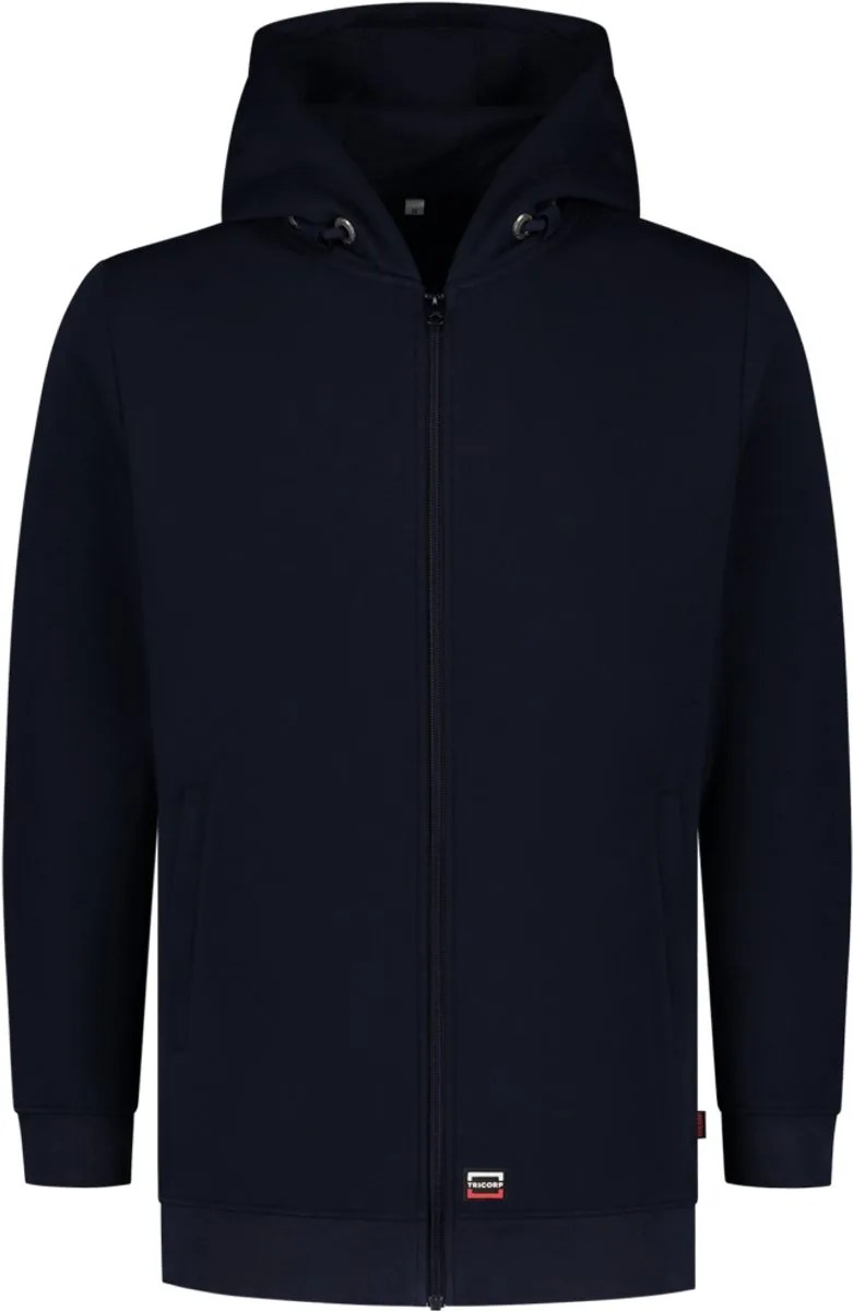 sweatvest met capuchon - ink van Tricorp, Inkt, L – productafbeelding