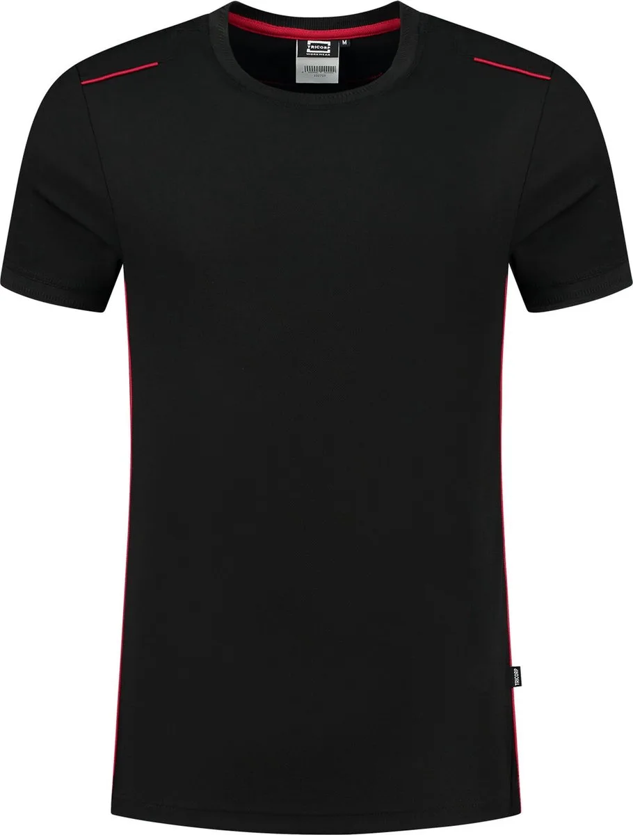T-shirt Accent 102703 - BlackRed van Tricorp, BlackRed, XS – productafbeelding