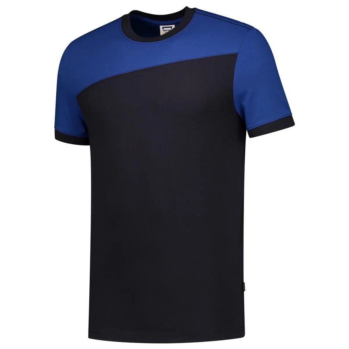 T-shirt Bicolor Naden 102006 Navy / Koningsblauw van Tricorp, Navy-Blauw, XXL – productafbeelding