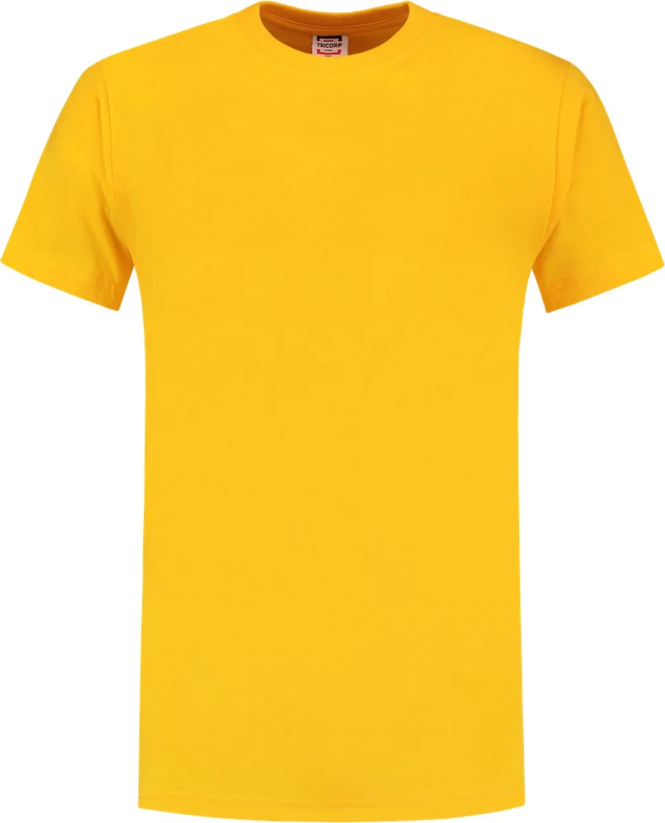 T-shirt - Casual - 101001 - Geel van Tricorp, Geel, S – productafbeelding
