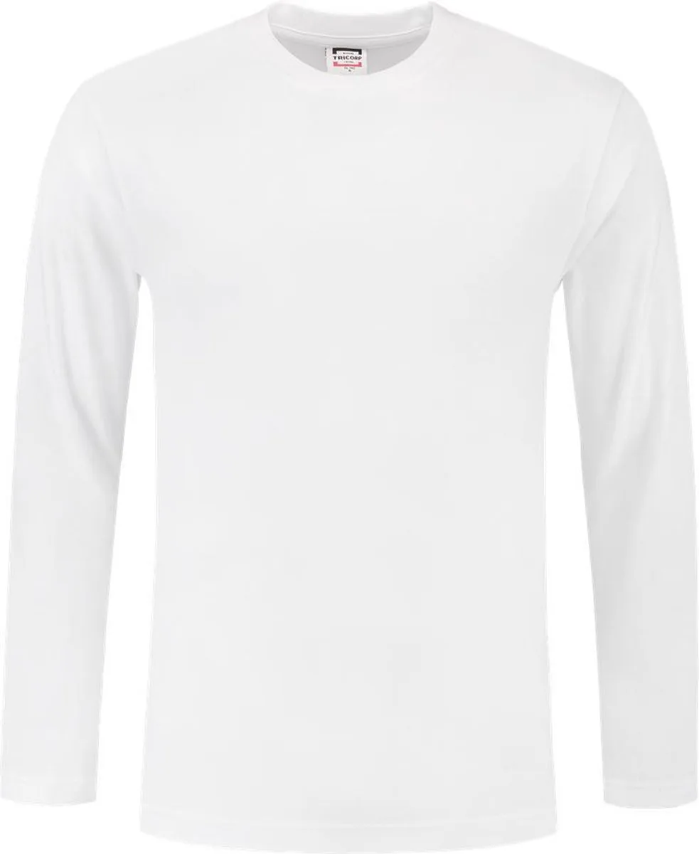 t-shirt lange mouw - Casual - 101006 - wit de Tricorp, Blanc, XL – image du produit