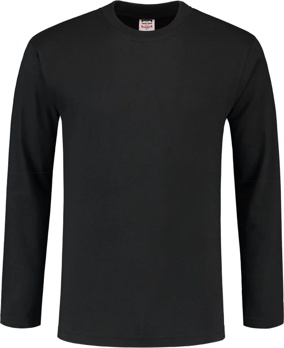 t-shirt lange mouw - Casual - 101006 - zwart de Tricorp, Noir, 3XL – image du produit