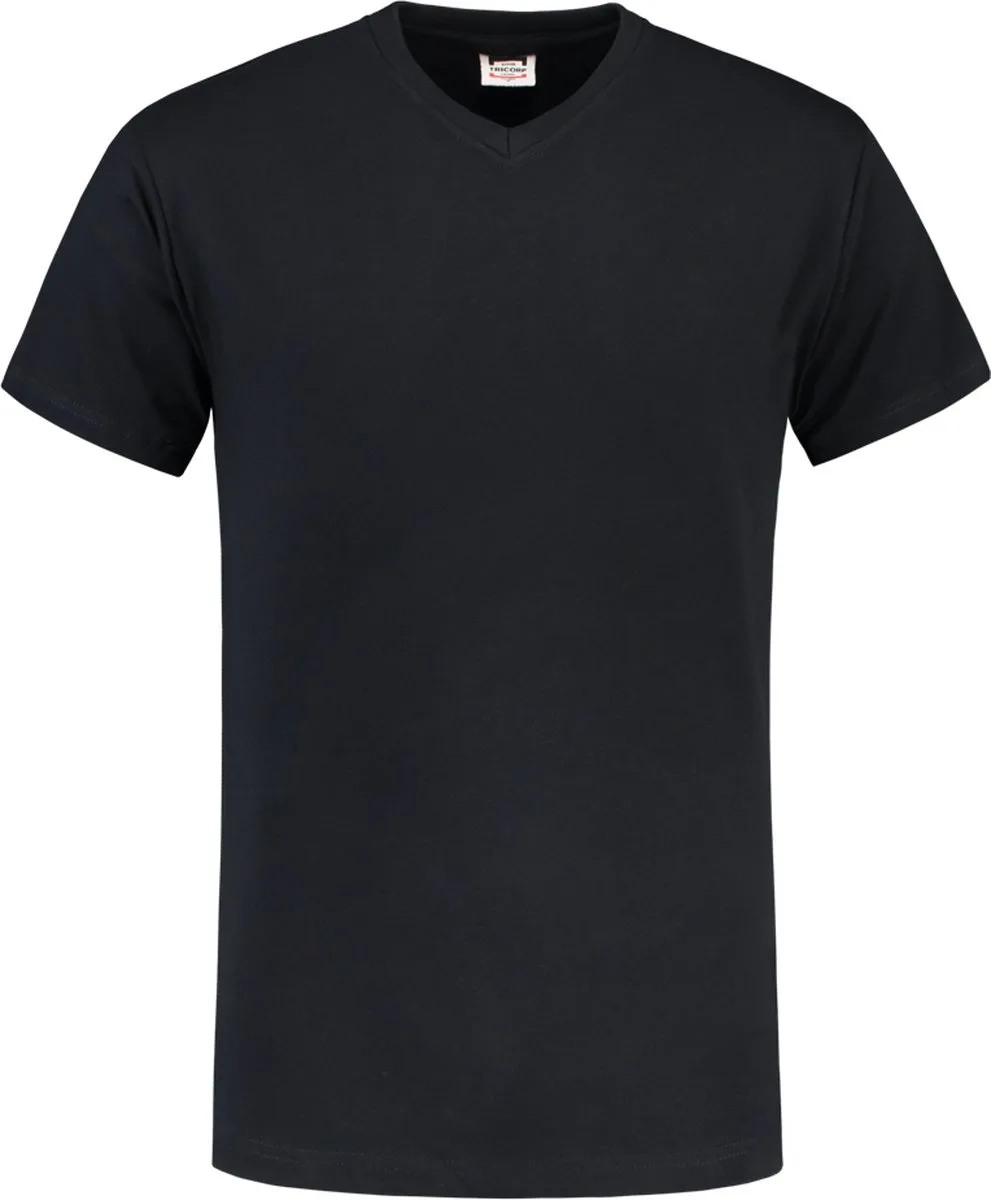 T-shirt V-hals - Casual - 101007 - Navy van Tricorp, Donkerblauw, 5XL – productafbeelding