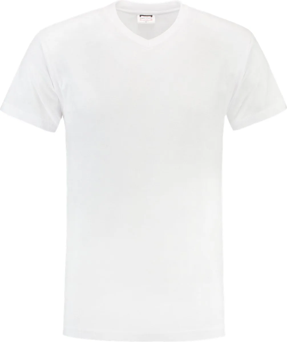 T-shirt V-hals - Casual - 101007 - Wit de Tricorp, Blanc, XXL – image du produit