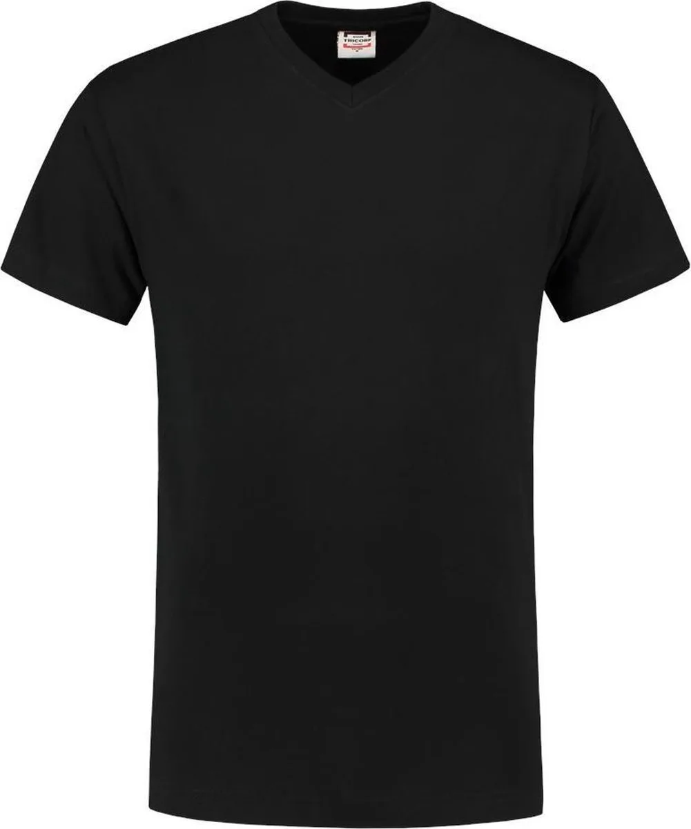 T-shirt V-hals - Casual - 101007 - Zwart de Tricorp, Noir, 5XL – image du produit