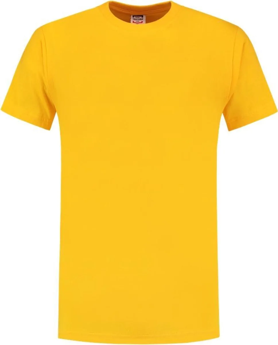 T190 Werk T-shirt - Korte mouw - Geel de Tricorp, Jaune, M – image du produit