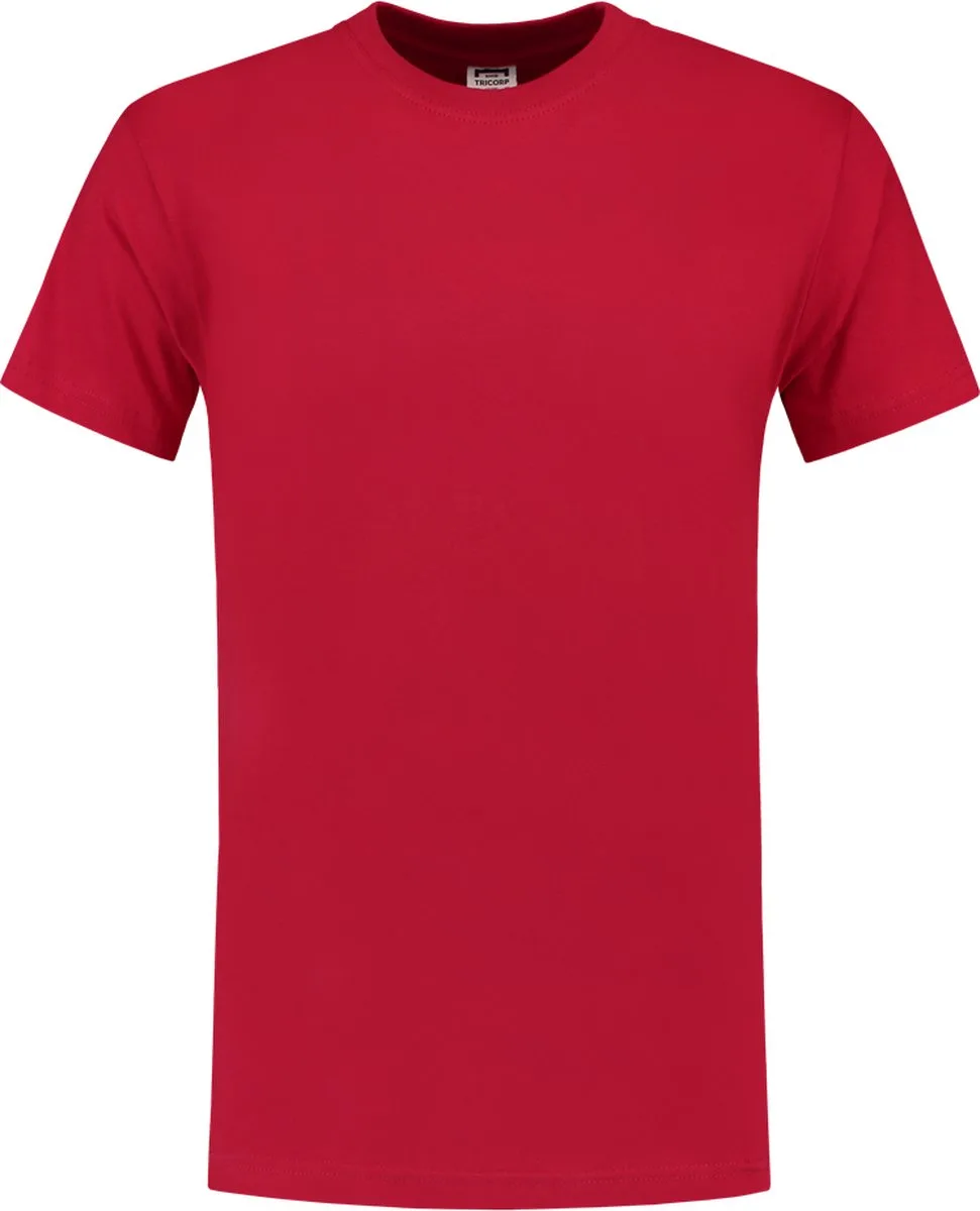 T190 Werk T-shirt - Korte mouw - Rood de Tricorp, Rouge, S – image du produit