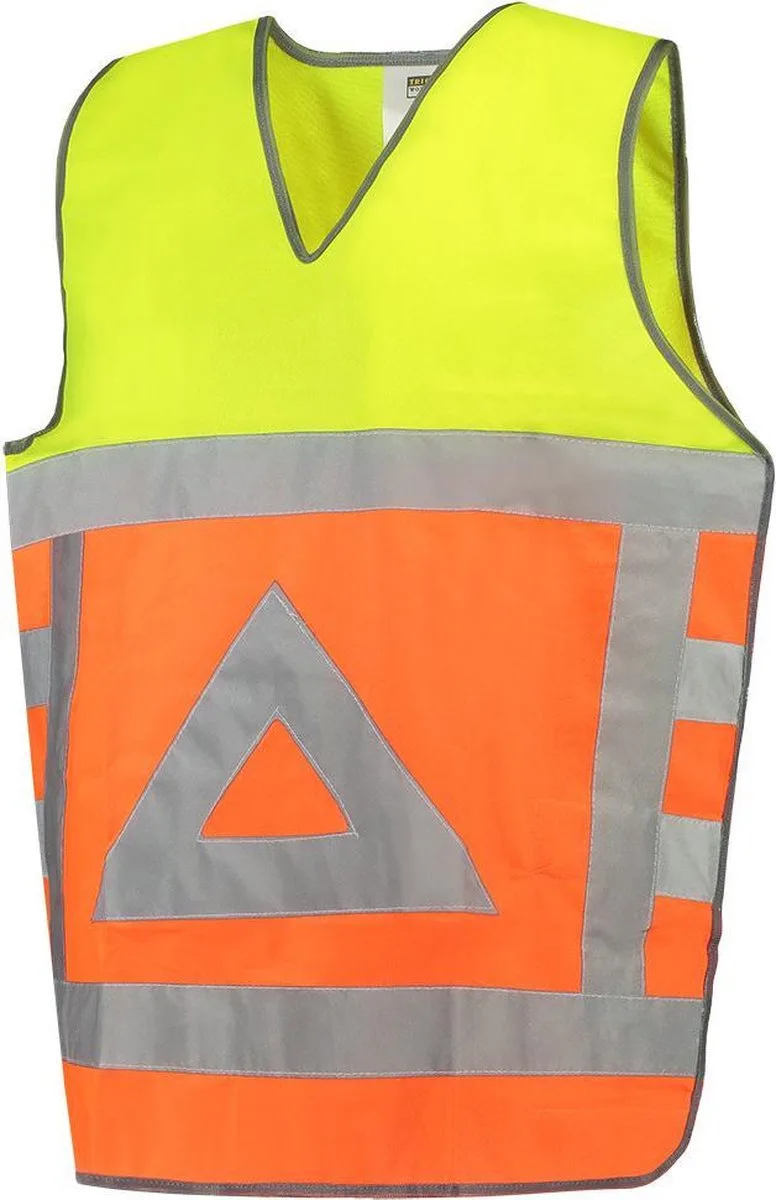 Tabard Verkeersregelaar 453011 - XS-S van Tricorp, Fluo Oranje, Geel – productafbeelding