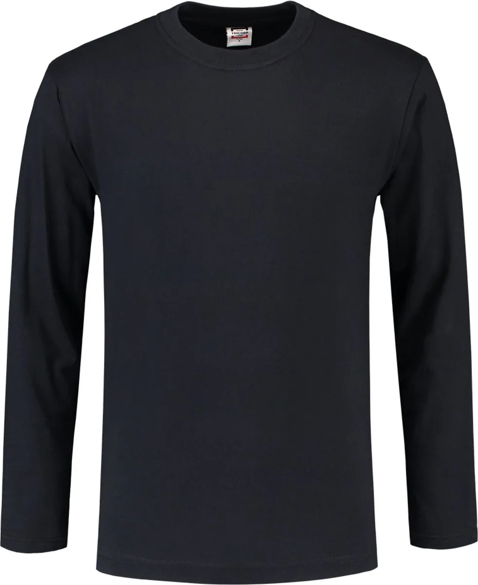 Tricorp 101006 T-Shirt Lange Mouw - Marineblauw de Tricorp, Marineblauw, 7XL – image du produit