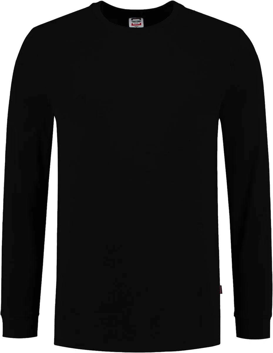 Tricorp 101015 T-Shirt Lange Mouw 60°C Wasbaar - Nachtzwart de Tricorp, Nachtzwart, L – image du produit
