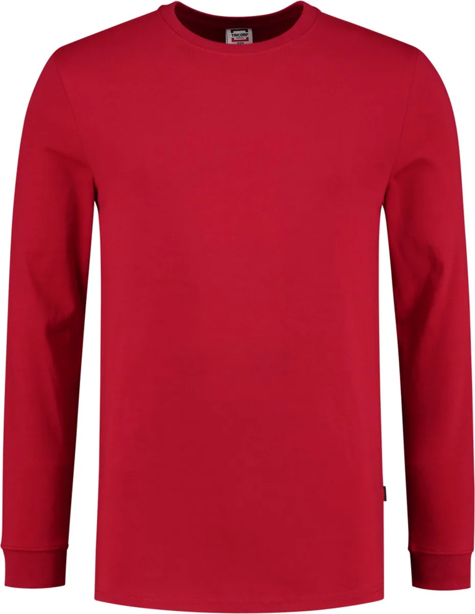 Tricorp 101015 T-Shirt Lange Mouw 60°C Wasbaar - Rood van Tricorp, Rood, M – productafbeelding