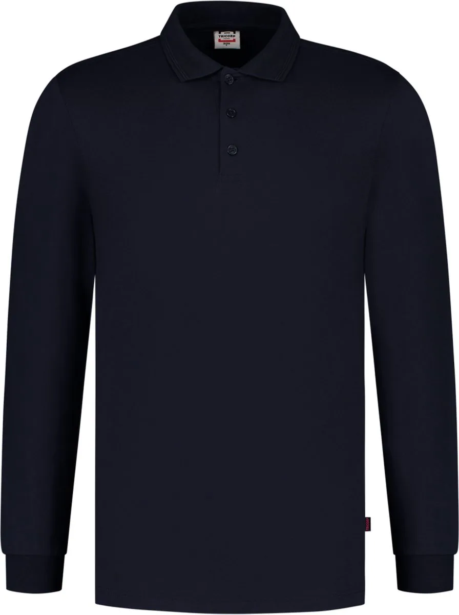 Tricorp 201019 Poloshirt Jersey Lange Mouw - Inkt van Tricorp, Inkt, L – productafbeelding