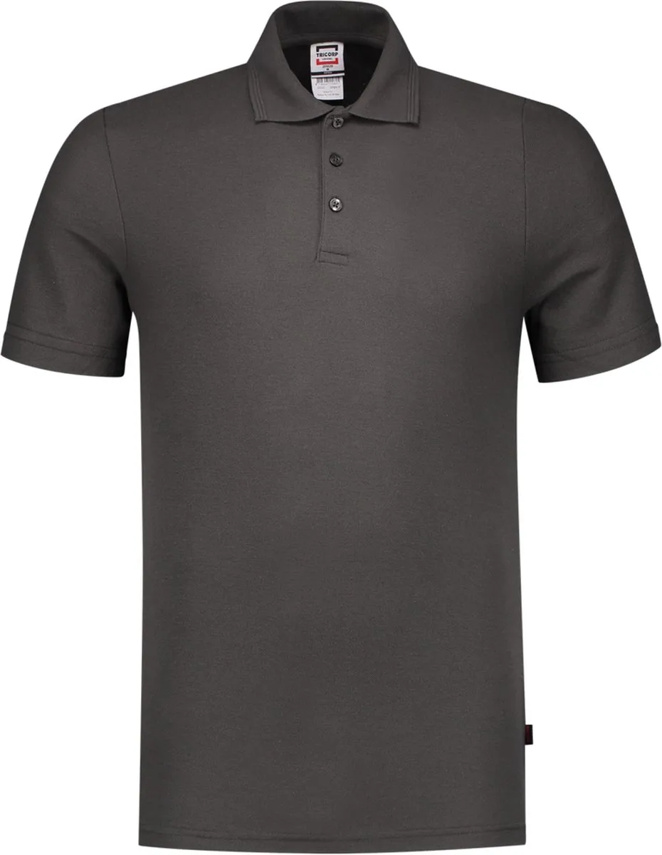 Tricorp 201020 Poloshirt Fitted 60°C Wasbaar - Donkergrijs van Tricorp, Donkergrijs, L – productafbeelding