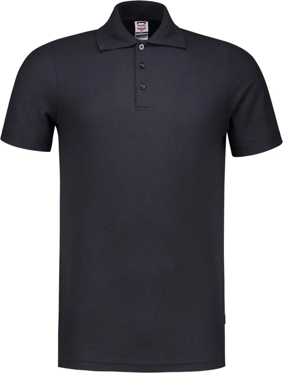 Tricorp 201020 Poloshirt Fitted 60°C Wasbaar - Marineblauw von Tricorp, Marineblauw, 3XL – Produktbild