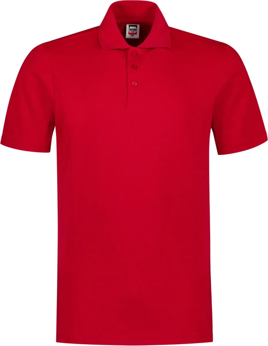 Tricorp 201021 Poloshirt Jersey - Rood de Tricorp, Rouge, 4XL – image du produit