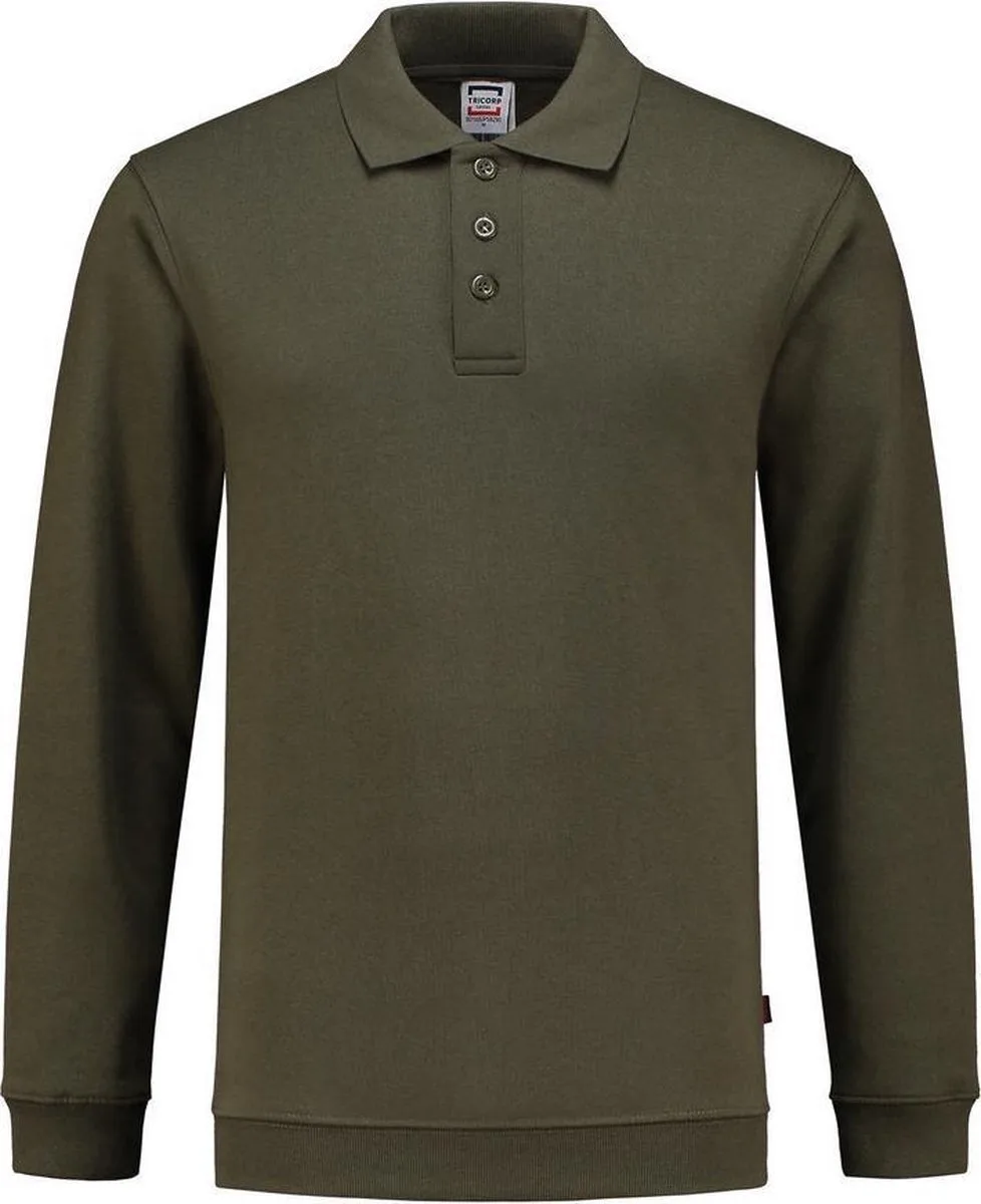 Tricorp 301005 Polosweater Boord - Legergroen van Tricorp, Legergroen, M – productafbeelding