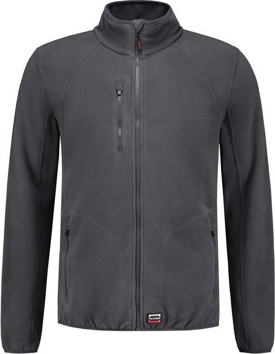 Tricorp 301012 Sweatvest Fleece Luxe - Donkergrijs van Tricorp, Donkergrijs, M – productafbeelding