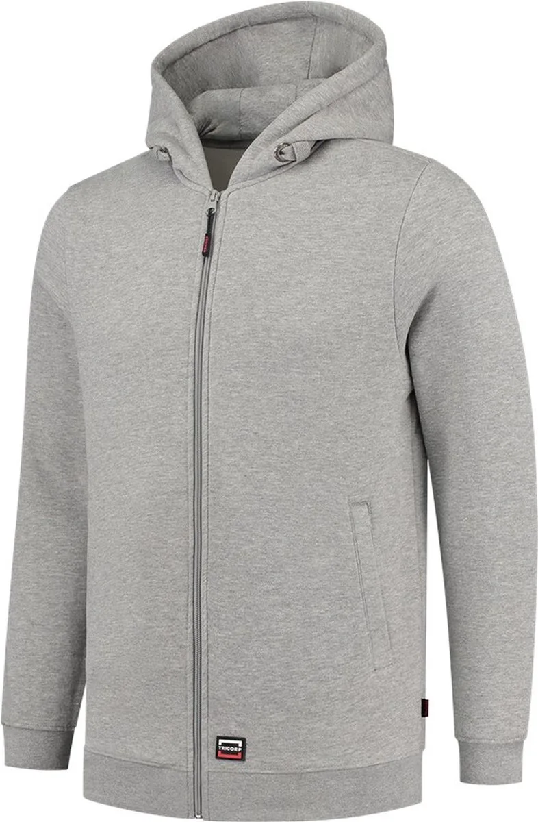 Tricorp 301014 Sweatvest Capuchon 60°C Wasbaar - Grijsmelange de Tricorp, Grijsmelange, M – image du produit